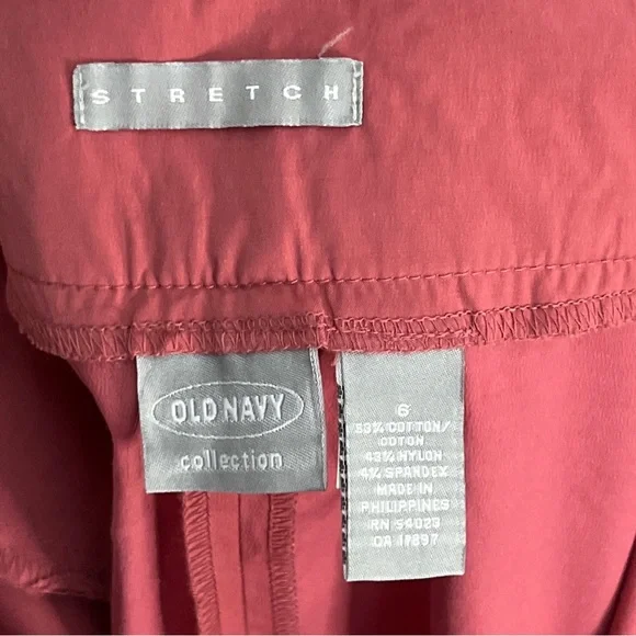 Old Navy Pink Pencil Skirt Vintage Y2K Cotton Blend Pockets Stretch Career Sz 6 - Picture 6 of 8